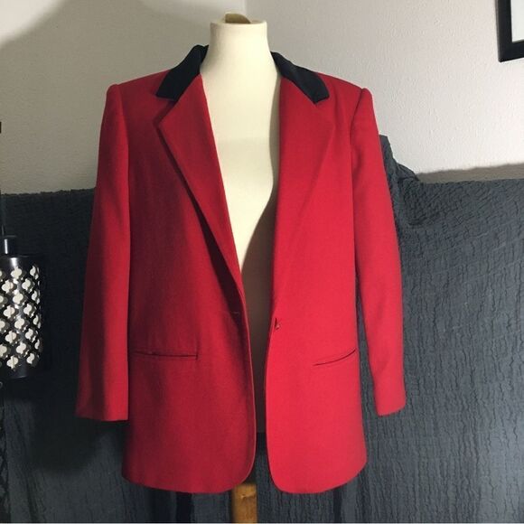 Prophecy VTG Red Blazer Size 10P - Picture 1 of 11